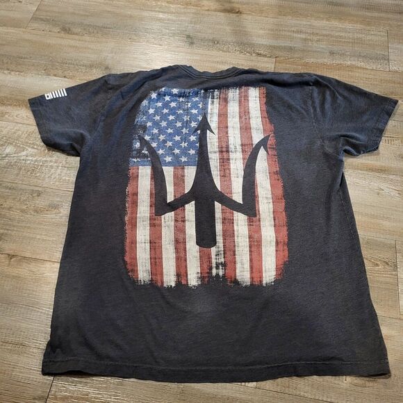 Forged Crossfit 47 American Flag Graphic Short Sleeved Tee Shirt Mens Size XL - Picture 8 of 8